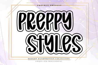 Preppy Fonts for Clean & Creative Designs
