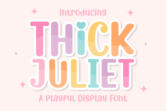 Download the Thick Juliet Font for Bold Design Projects