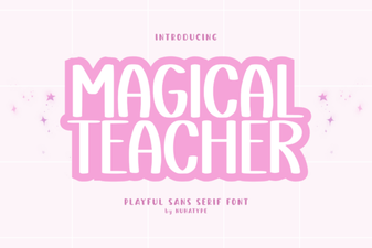Magical Teacher Fonts for Creative Projects