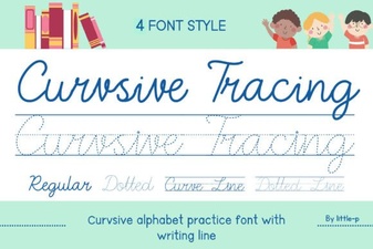 Learn Cursive with Tracing Fonts