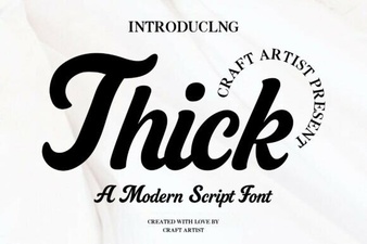 Thick Fonts: Power & Style for Modern Design