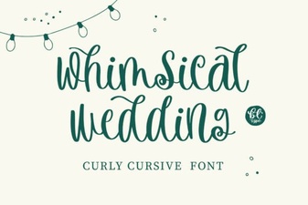 Creative Whimsical Fonts for Your Wedding Design